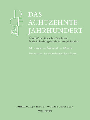cover image of Das achtzehnte Jahrhundert 47/2
